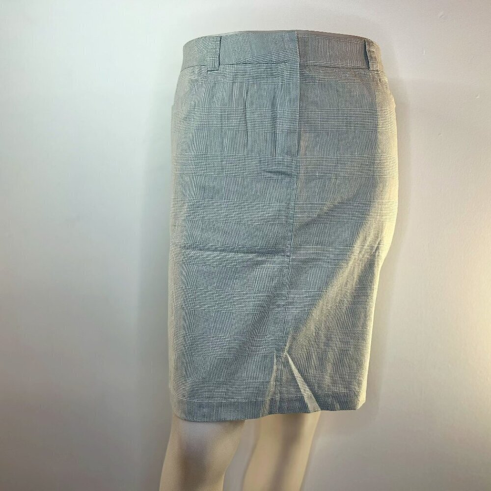 ZOE D. Women's Grey/White Straight Skirt - Size 12P - NWT $58